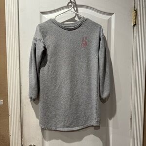 THEREABOUTS Gray Kids Long Sleeve Sweatshirt dress Girls size 10/12